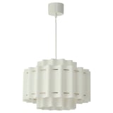 STOCKHOLM 2025 Lampada a sospensione, bianco tessuto/ottonato, 50 cm