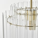 STOCKHOLM 2025 Lampada a sospensione, vetro/ottonato, 38 cm