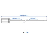 STRÅLA Illuminazione a LED 40 luci, a batterie/da esterno nero