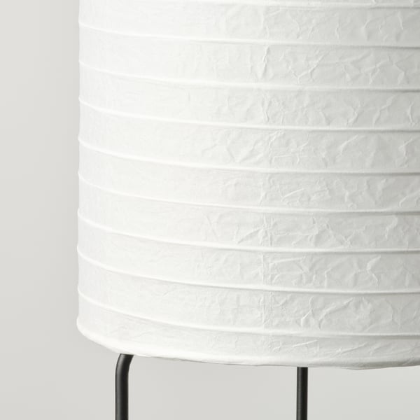 STRANDAD Lampada da terra, bianco/nero