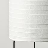 STRANDAD Lampada da terra, bianco/nero