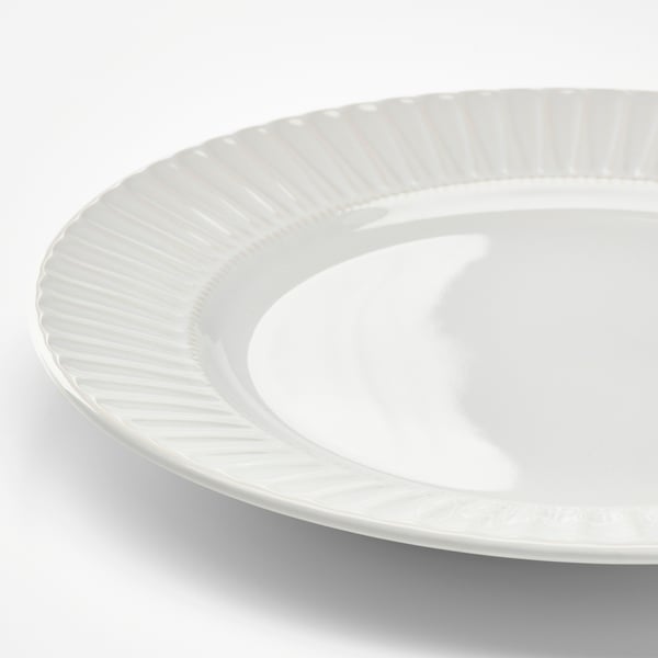 STRIMMIG Piatto, bianco, 27 cm