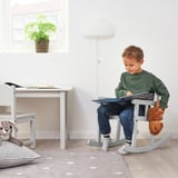 SUNDVIK Tavolo per bambini, grigio, 76x50 cm