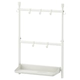 SUNNERSTA Set di accessori per la cucina, senza forare con il trapano/scolapiatti/gancio