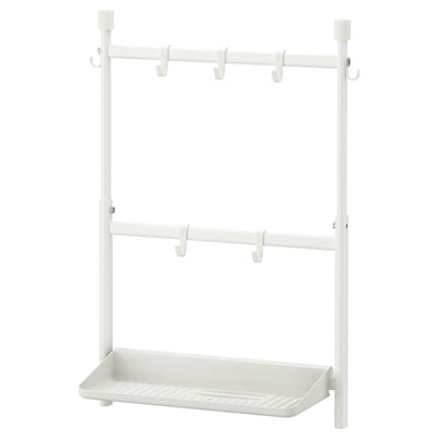 SUNNERSTA Set di accessori per la cucina, senza forare con il trapano/scolapiatti/gancio