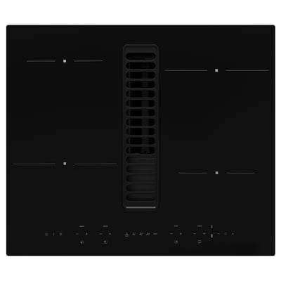 TÄCKNAN Piano induz/cappa integr/kit ricirc, IKEA 300/nero