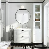TÄNNFORSEN / ORRSJÖN Mobile lavabo/cassetti/lavabo/misc, bianco, 82x49x69 cm