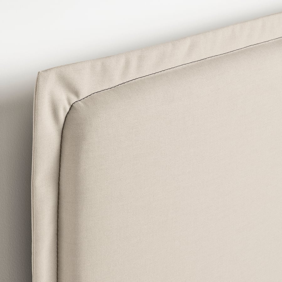 Letto Imbottito Bealife 120x200cm - Con Testiera, Base A Doghe, Beige