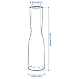 TIDVATTEN Vaso, vetro trasparente, 45 cm