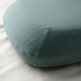 TÖCKENFLY Federa per cuscino ergonomico, grigio-verde, 29x43 cm