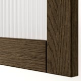 TONSTAD Anta con cerniere, marrone/impiallacciatura di rovere/mordente vetro, 50x195 cm