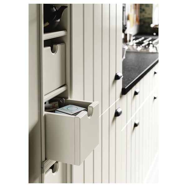 TORNVIKEN Contenitore, bianco sporco, 16x34x15 cm