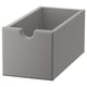 Opzione: TORNVIKEN Contenitore, grigio, 16x34x15 cm