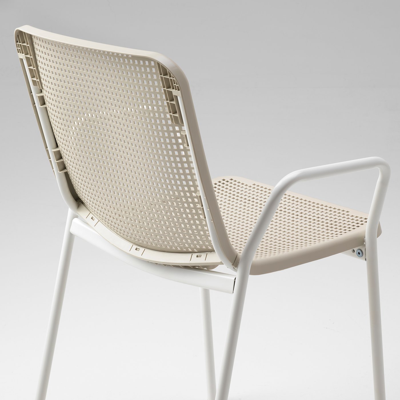 TORPARÖ Sedia con braccioli interno/esterno, bianco/beige - IKEA Svizzera