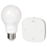 TRÅDFRI Kit di base, smart intensità regolabile wireless/colore e spettro bianco, E27