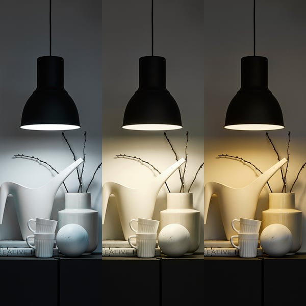 TRÅDFRI Lampadina a LED E27 806 lumen, smart intensità regolabile wireless/spettro bianco trasparente/globo