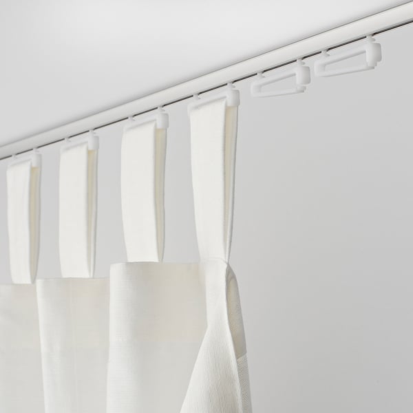TRÖSTA Pattino per tende con passanti, mini/bianco