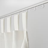 TRÖSTA Pattino per tende con passanti, mini/bianco
