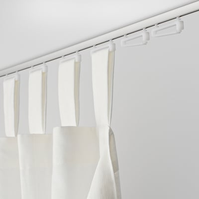 TRÖSTA Pattino per tende con passanti, mini/bianco