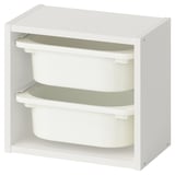 TROFAST Elemento da parete, bianco/bianco, 34x21x30 cm