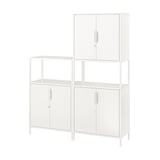 TROTTEN Combinazione di mobili, bianco, 140x173 cm
