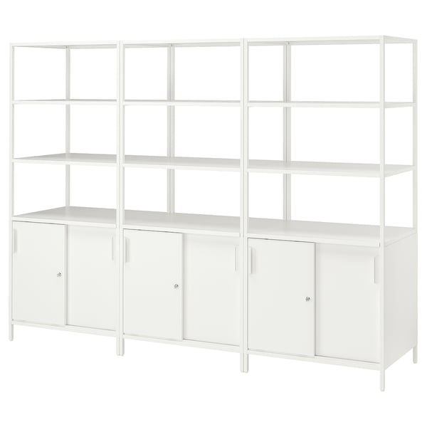 TROTTEN Combinazione di mobili, bianco, 240x180 cm