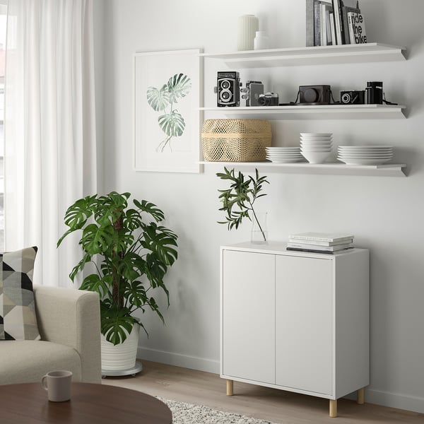 TROXHULT Scaffale da parete, bianco, 110x32 cm