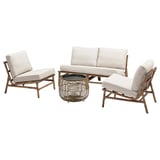 TVARÖ / FRÖSÖN Set a 4 posti da giardino, beige