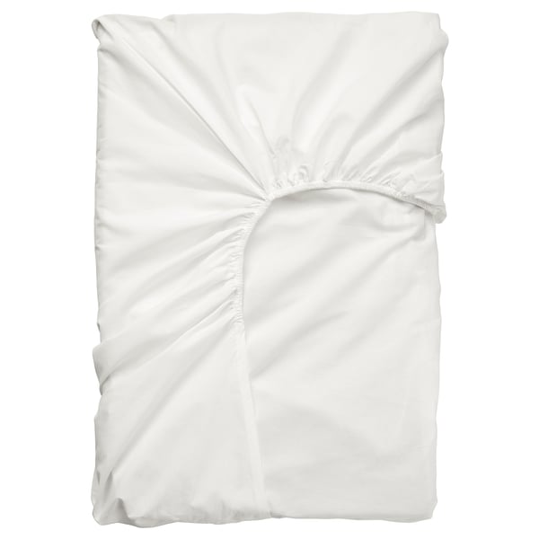 ULLVIDE Lenzuolo con angoli per topper, bianco, 180x200 cm