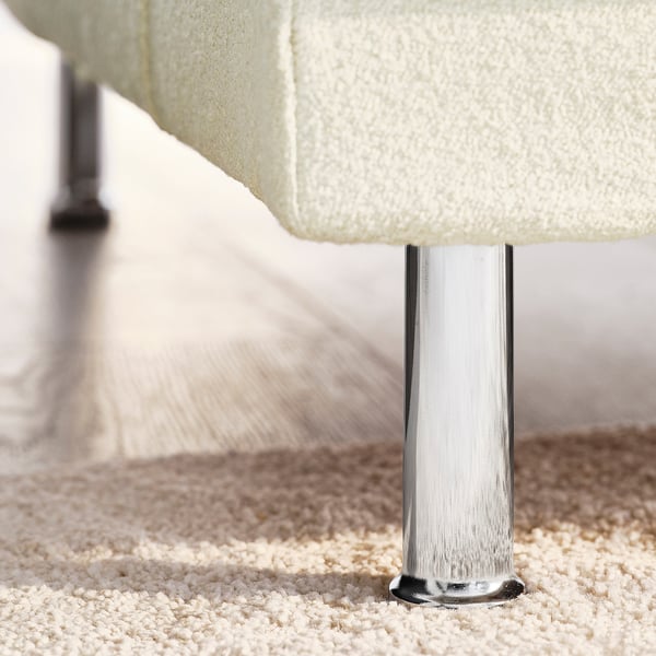 UPPÅKRA Divano a 3 posti componibile, con chaise-longue, sinistra/Axvall bianco sporco