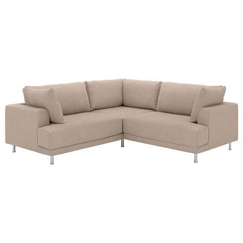 UPPÅKRA Divano angolare 3 posti componibile, Samsala grigio-beige
