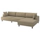UPPÅKRA Divano componibile a 4,5 posti, con chaise-longue, destra/Johanneshov marrone-beige