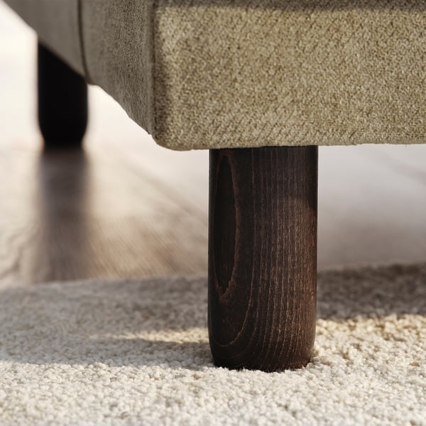 UPPÅKRA Divano componibile a 4,5 posti, con chaise-longue, destra/Johanneshov marrone-beige