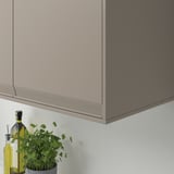 UPPLÖV Lista sottopensile, opaco beige scuro, 221x1 cm