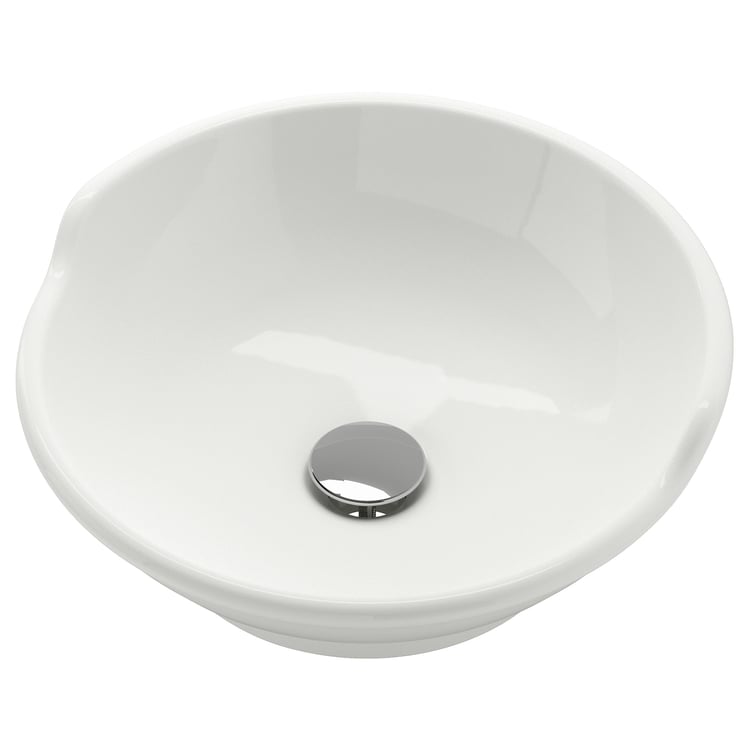 Lavabo Ceramica Bianco 50x40cm - Da Appoggio O Sospeso Per Bagno E Cucina - Foto 5
