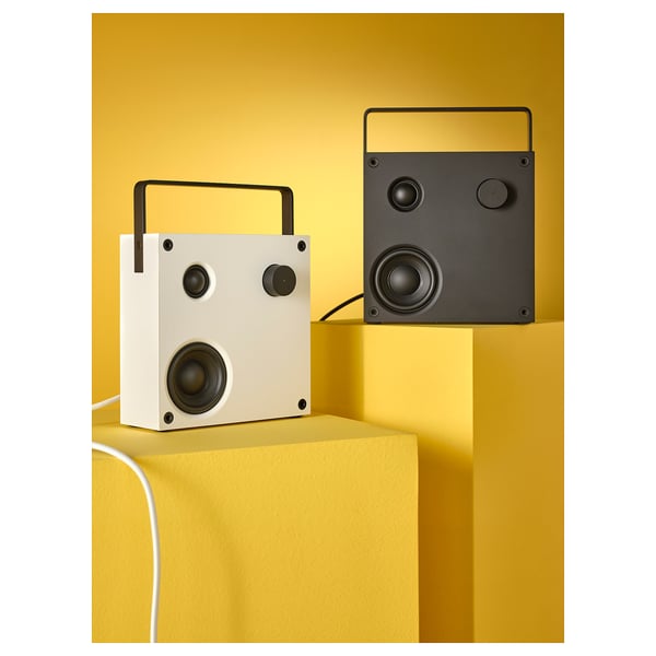 VAPPEBY Cassa Bluetooth®, bianco/gen 3, 20x20 cm