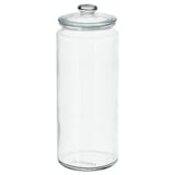 VARDAGEN Contenitore con coperchio, vetro trasparente, 1.8 l