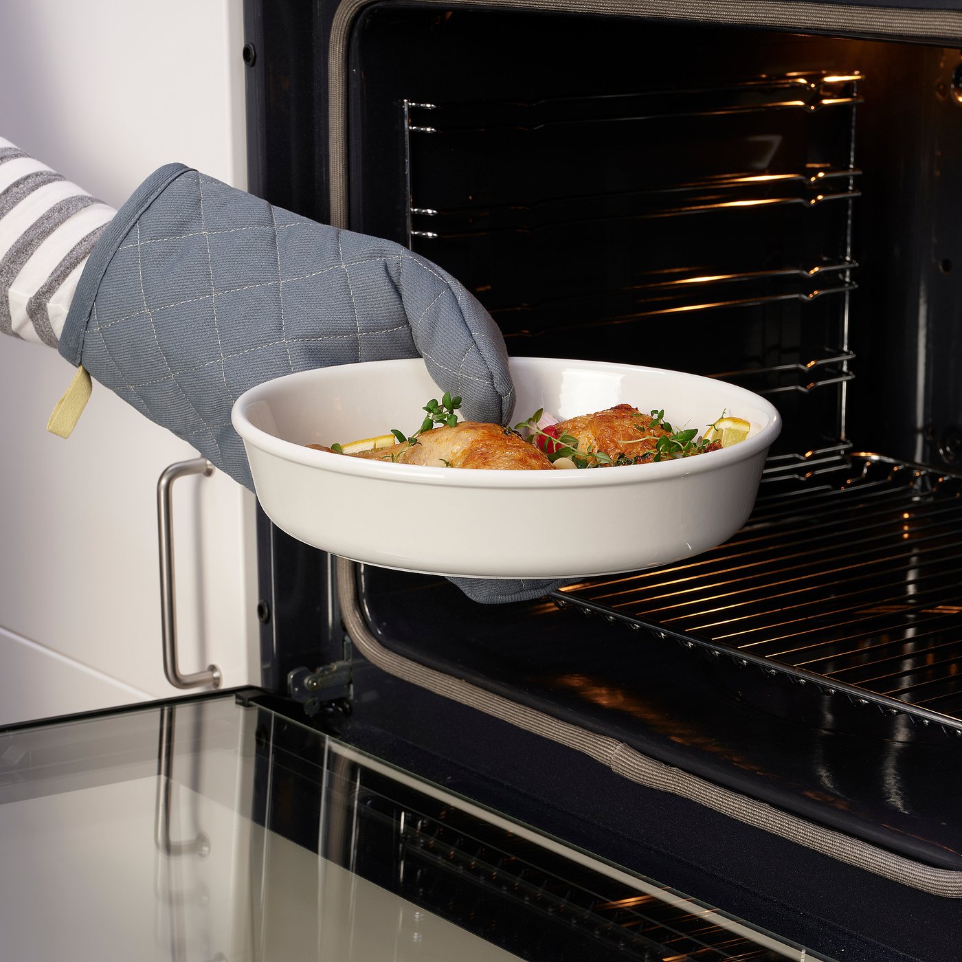 VARDAGEN Teglia da forno , ovale/bianco sporco, 26x21 cm - IKEA Svizzera