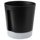 VÅRDTRÄD Vaso a riserva d'acqua, da interno/esterno trasparente/antracite, 24 cm