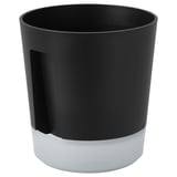 VÅRDTRÄD Vaso a riserva d'acqua, da interno/esterno trasparente/antracite, 15 cm