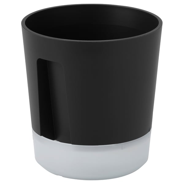 VÅRDTRÄD Vaso a riserva d'acqua, da interno/esterno trasparente/antracite, 9 cm
