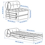 VÅRKUMLA Poltrona letto, Vansta blu