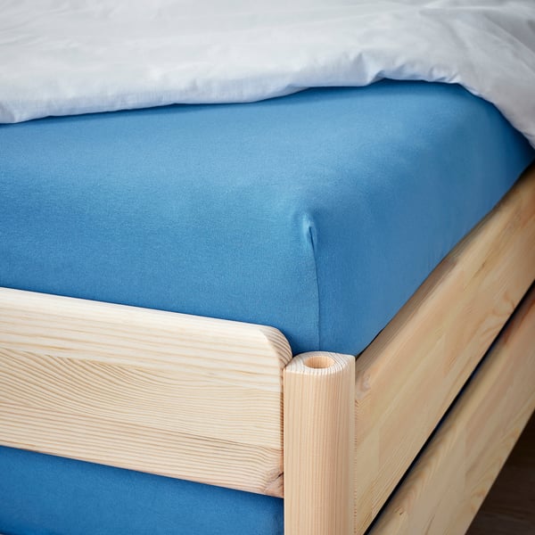 VÅRVIAL Lenzuolo con angoli p letto divano, blu, 80x200 cm