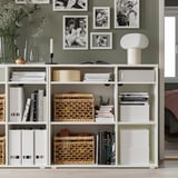 VIHALS Combinazione di scaffali, bianco, 286x37x90 cm