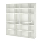 VIHALS Combinazione di scaffali, bianco, 190x37x200 cm
