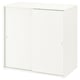 Opzione: VIHALS Mobile con ante scorrevoli, bianco, 95x47x90 cm