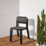 VIHOLMEN Sedia da giardino, grigio scuro