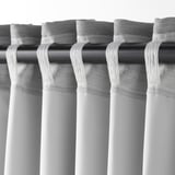 VILBORG Tenda semioscurante, 2 teli, grigio/con nastro arricciatende, 145x300 cm