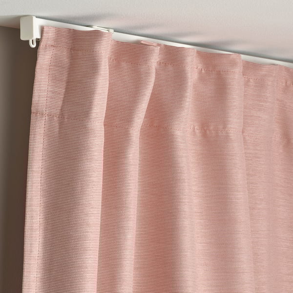 VILBORG Tenda semioscurante, 2 teli, rosa/con nastro arricciatende, 145x300 cm
