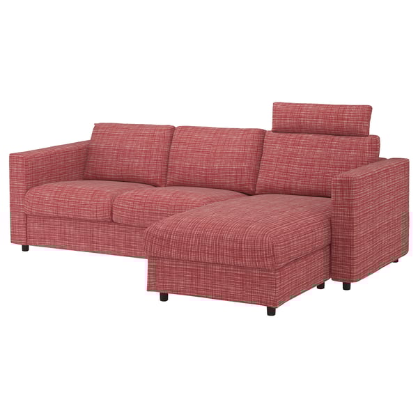 Vimle Divano A 3 Posti Con Chaise Longue Con Poggiatesta Dalstorp Fantasia Ikea Svizzera